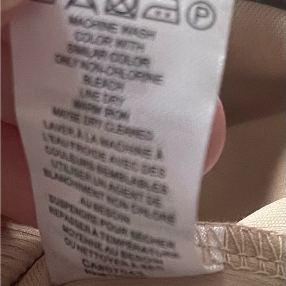 House Of Harlow 1960 Beige Nude Ribbed Mock Neck Top Size XL - Picture 9 of 14